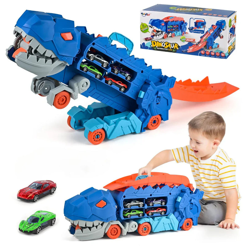 Hot Dinosaur Hauler Car - Transforming Toy Dino Fun